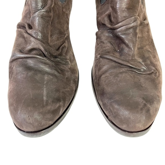 PAUL GREEN Genuine Leather Chunky High Heels Ankle Booties Boots Stretch sz 9.5 - Picture 2 of 16